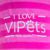 Camiseta-Estampado i love Vipets Fucisa
